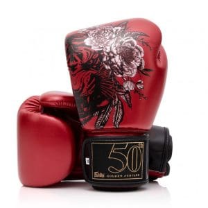 BGV Fairtex Golden Jubilee Metallic Red Boxing Gloves