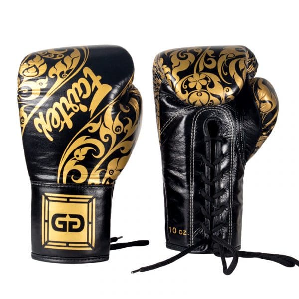 FAIRTEX X GLORY LIMITED EDITION GLOVES – LACE UP 16OZ -Black - Image 2