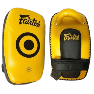 KPLC6 Small Light Weight Thai Kick Pads Gold/Black
