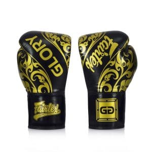 FAIRTEX X GLORY LIMITED EDITION GLOVES – LACE UP 16OZ -Black
