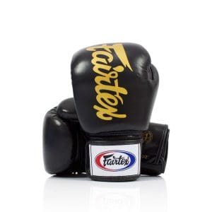 Fairtex BGV19 DELUXE TIGHT-FIT GLOVES - Black/Gold