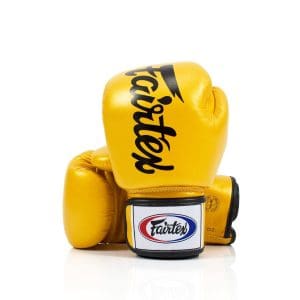 Fairtex BGV19 DELUXE TIGHT-FIT GLOVES - Gold/Black