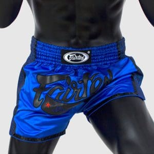 FAIRTEX BS1702 ROYAL BLUE SLIM CUT MUAY THAI SHORTS