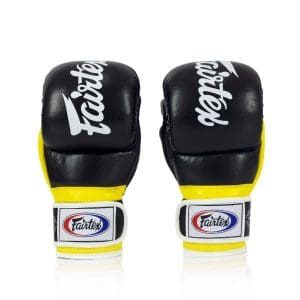 Fairtex FGV18 Super Sparring Grappling Gloves - Black/Yellow