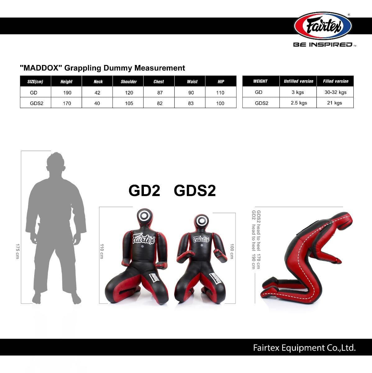 Fairtex GD2 Maddox II Grappling Dummy - Image 6