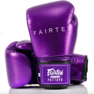 BGV22 Fairtex Metallic Red Boxing Gloves - Purple